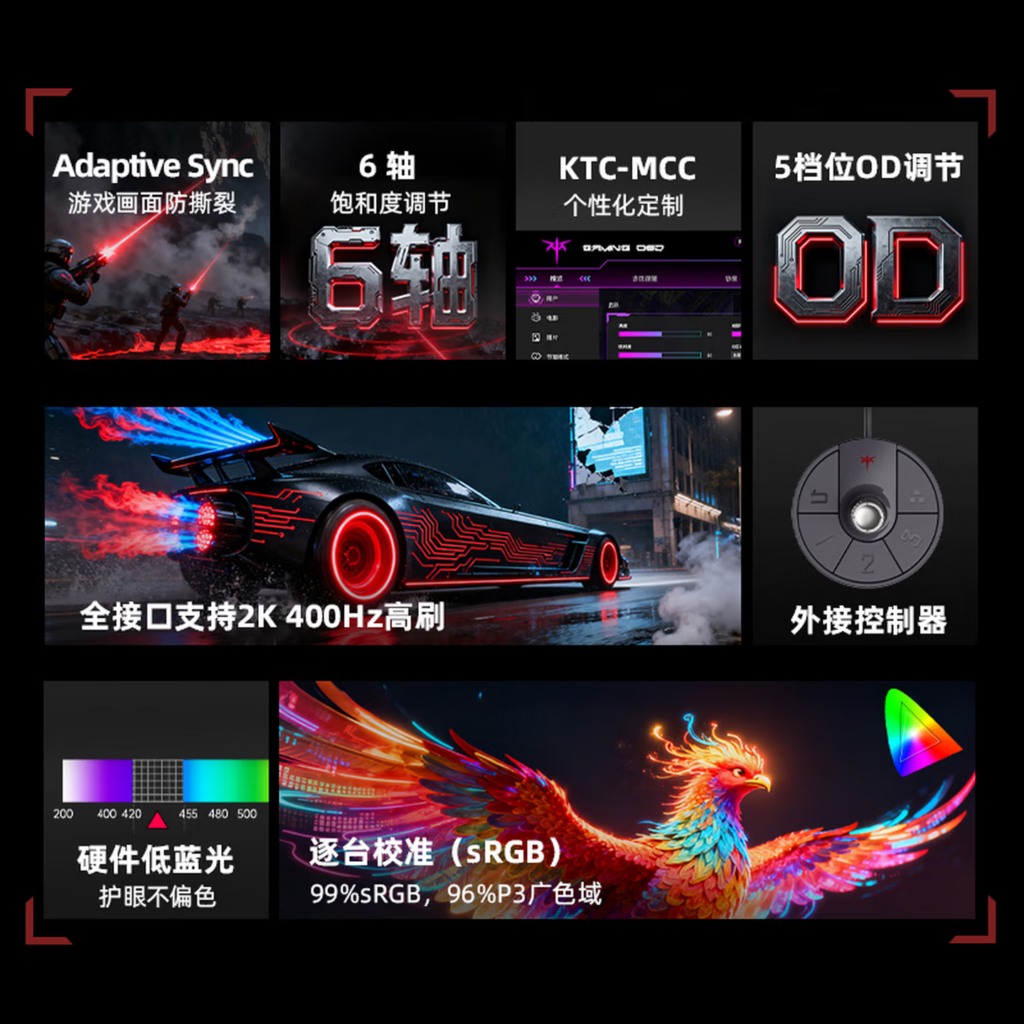 Rear and stand of KTC Master 27M1 Plus