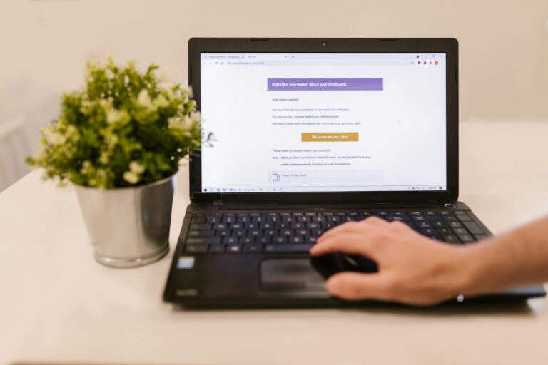 Person writing email
