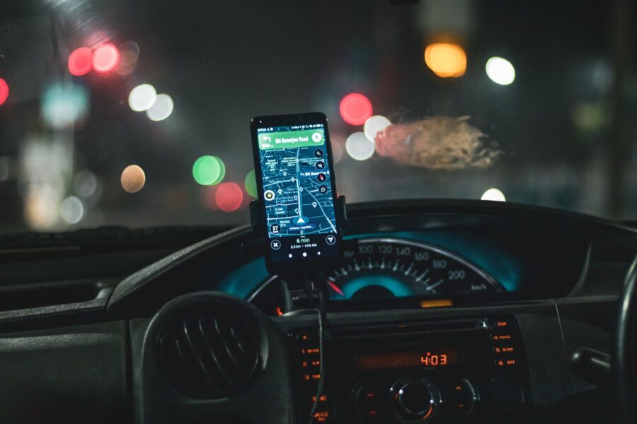 Car dashboard smartphone