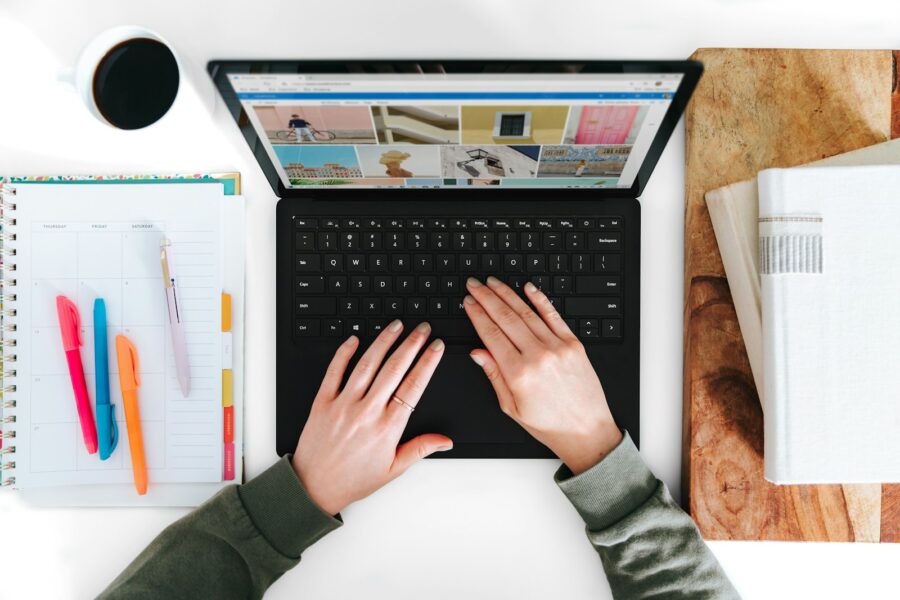 Laptop spreadsheet keyboard