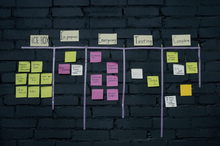Kanban board sticky