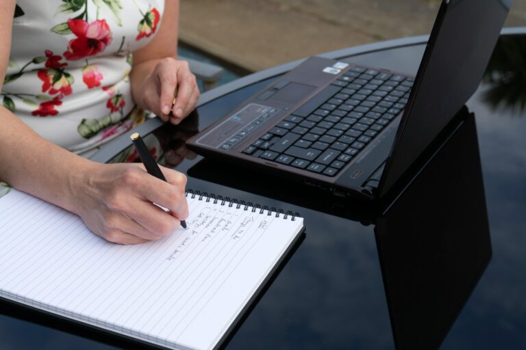 Notebook pen screen