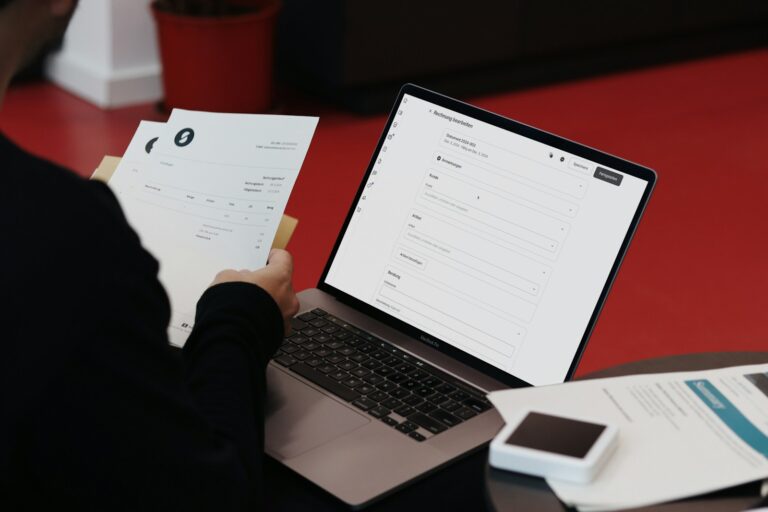 Person organizing files