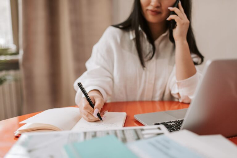 Person taking notes