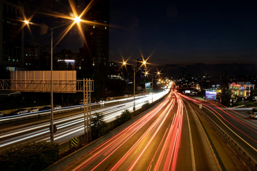 Smart highway night