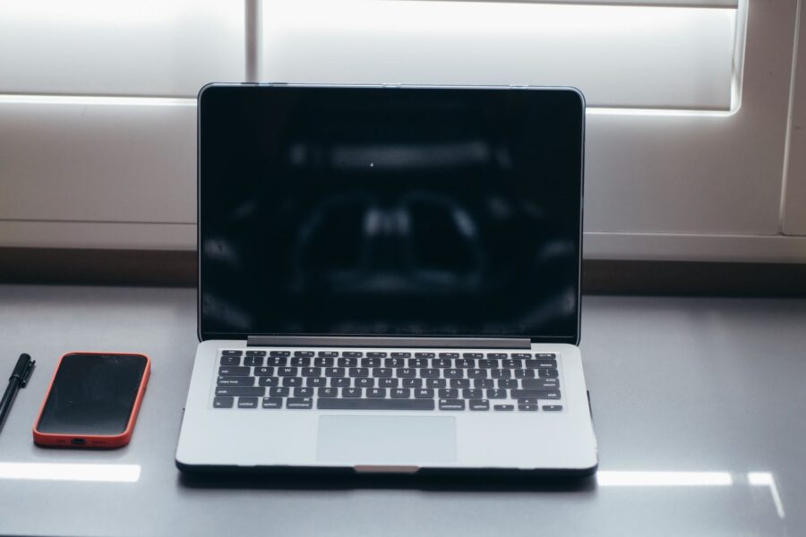 Minimalist desk laptop