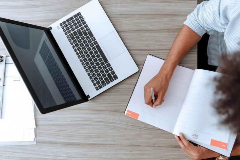 Person using laptop