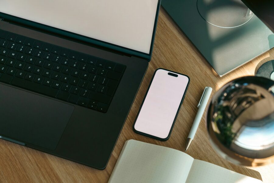 Person using laptop