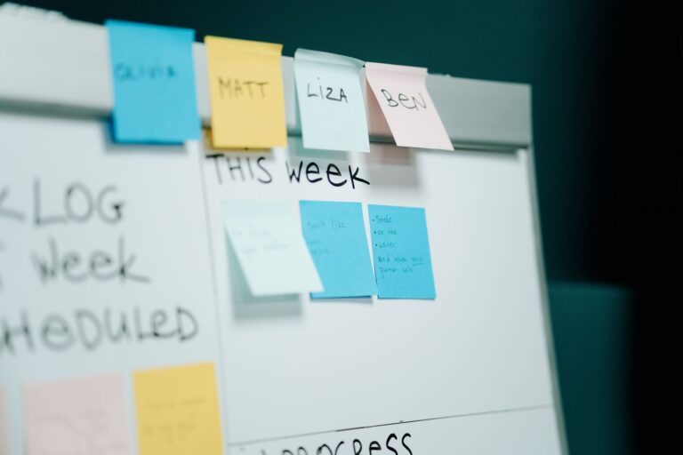 Whiteboard workflow sticky