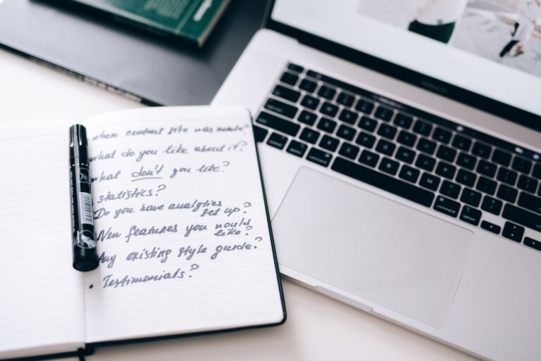 Notebook handwritten prompt