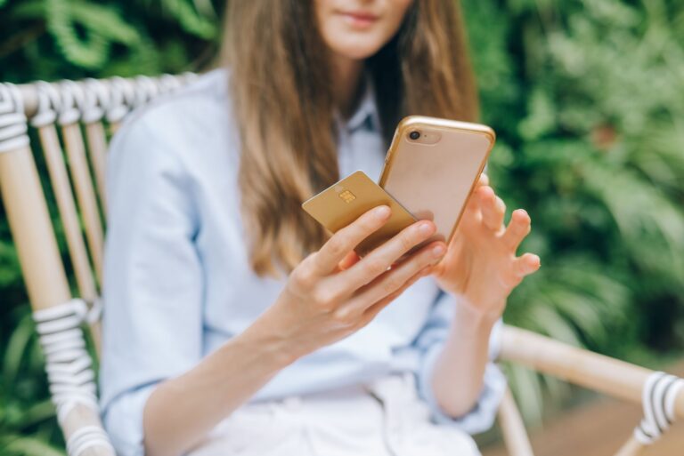 Banking app screen