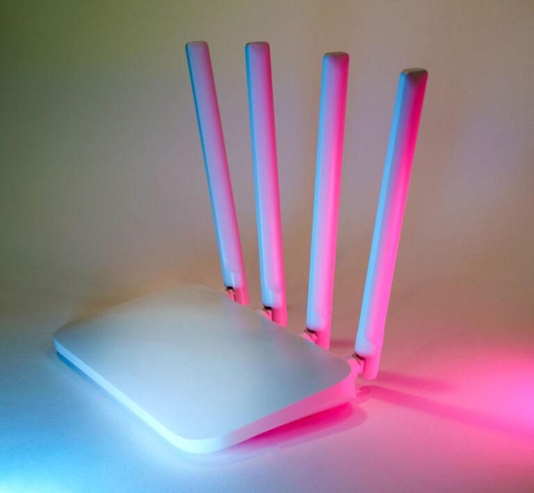 Person configuring wifi