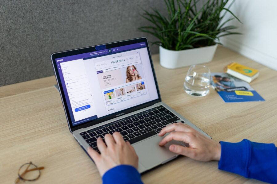 Laptop user home