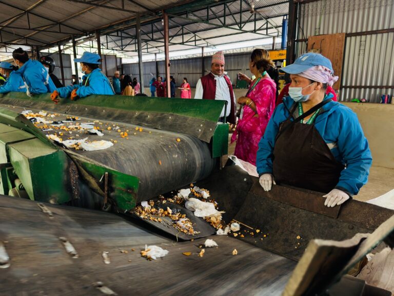 Battery recycling facility