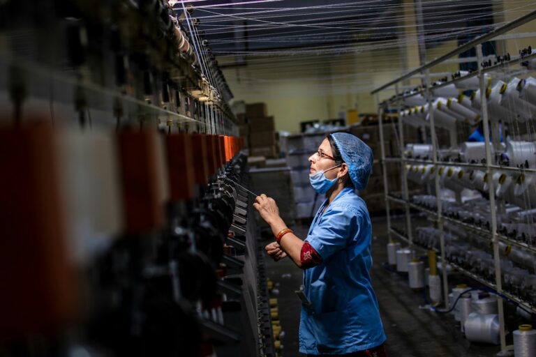 Factory worker scanning