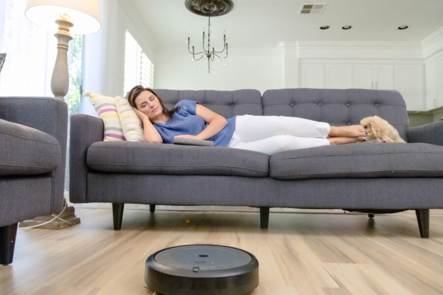 Robot vacuum cleaning