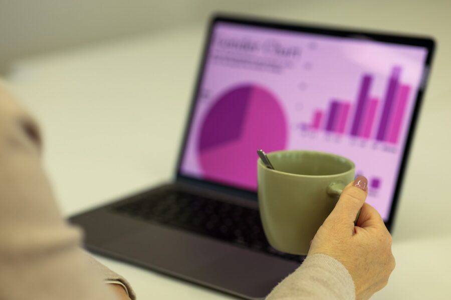 Person using laptop