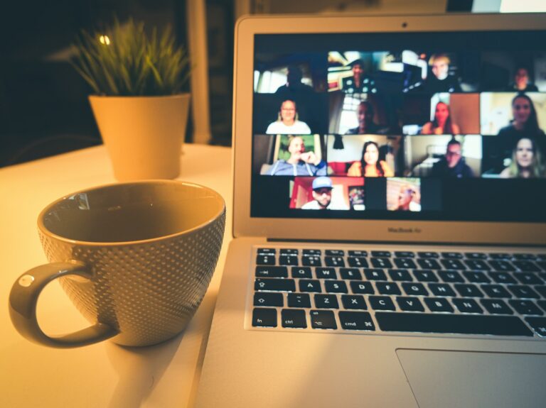 Online team meeting