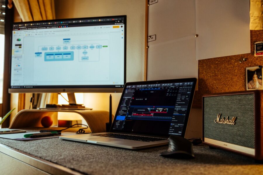 Laptop desk automation