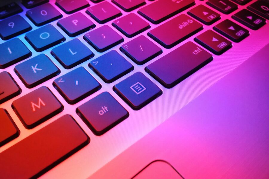 Laptop keyboard grammar