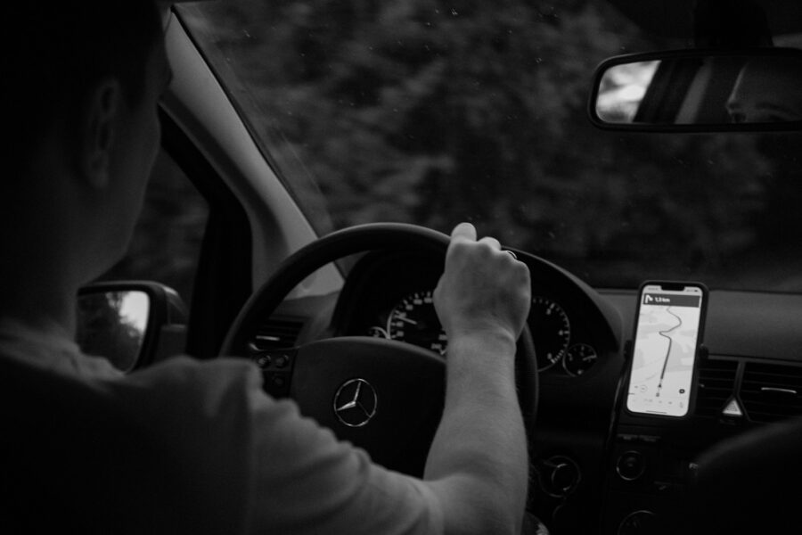 Car dashboard smartphone