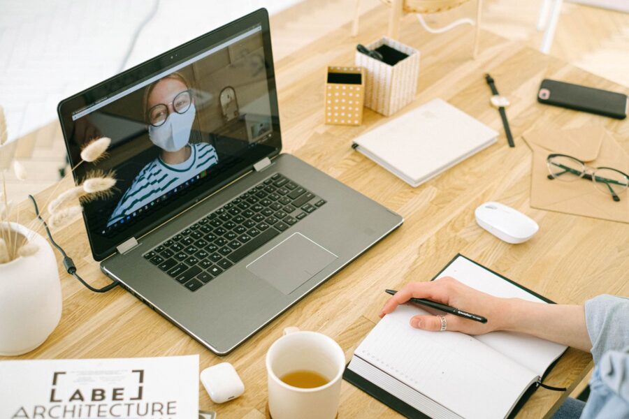 Home office laptop