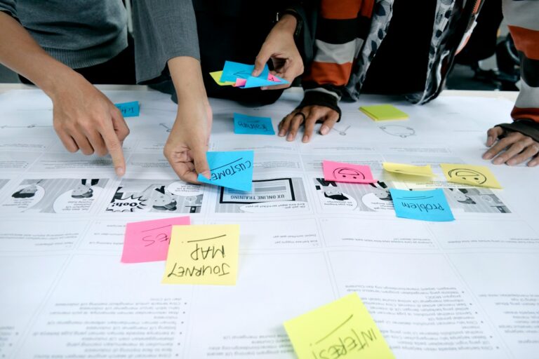 Sticky notes whiteboard