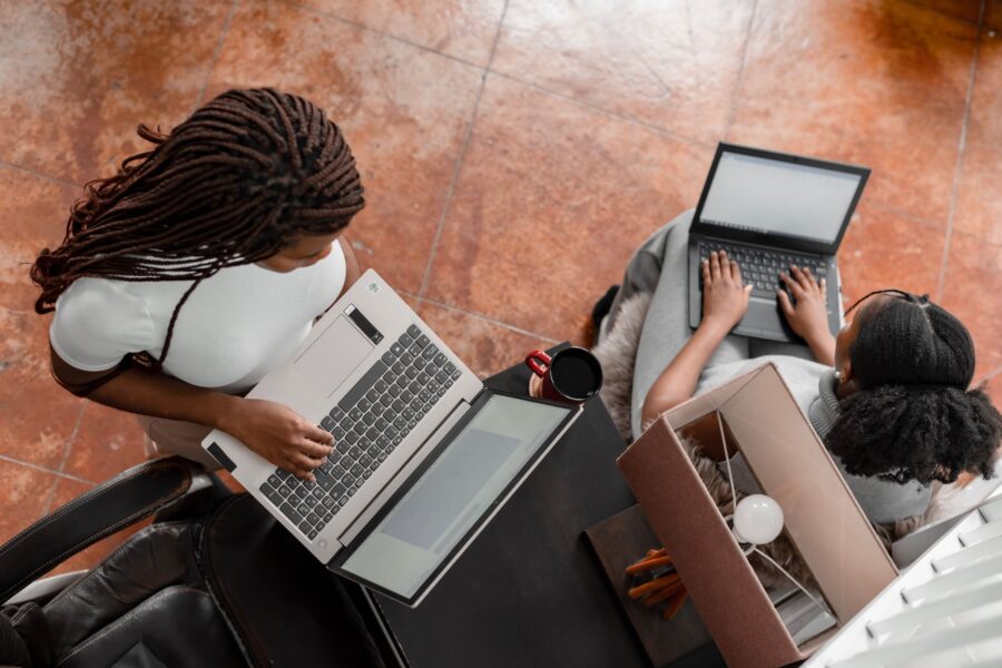 Remote team laptops