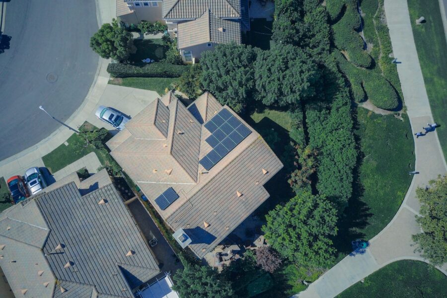 Solar panels neighborhood