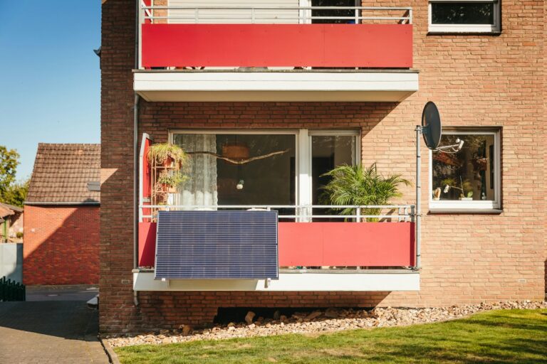 Apartment building balcony