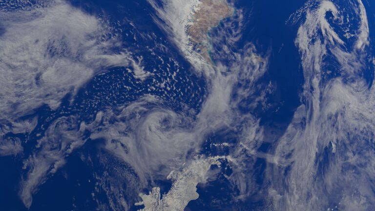 Weather satellite earth