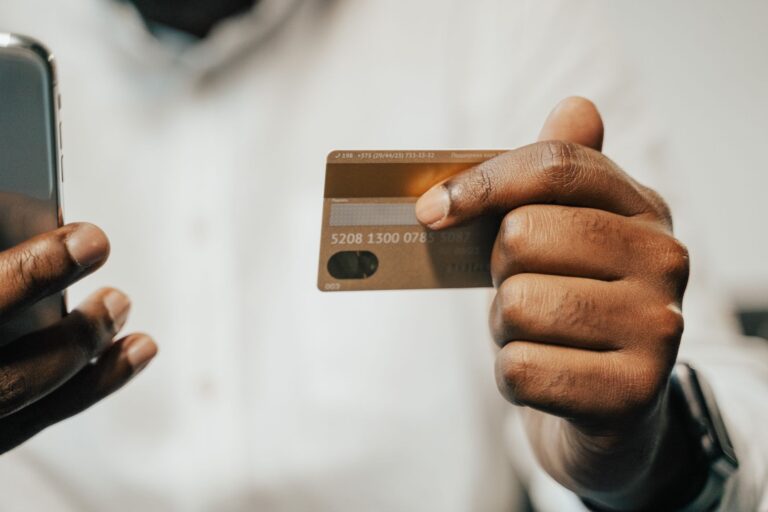 Person using banking