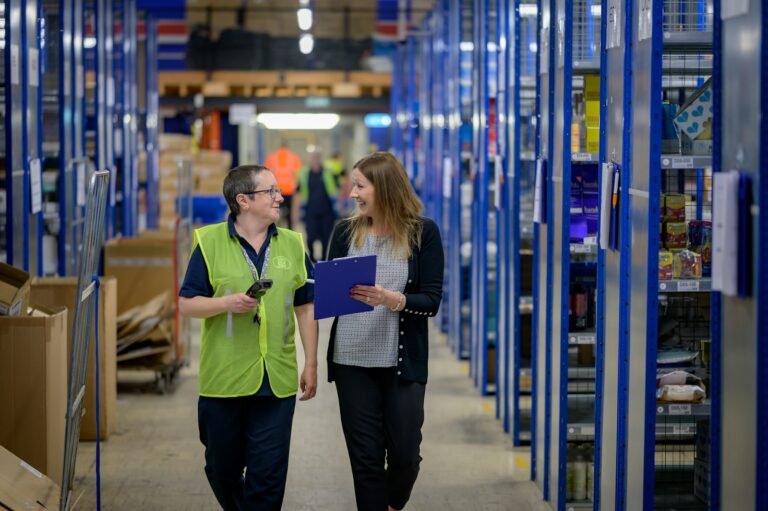 Warehouse worker handheld