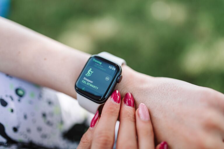 Smartwatch settings screen