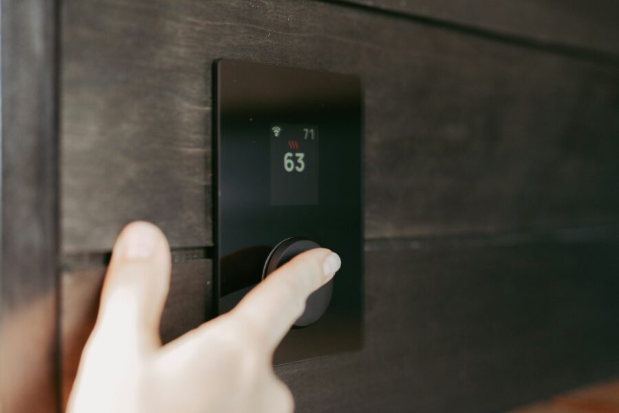 Smart thermostat wall